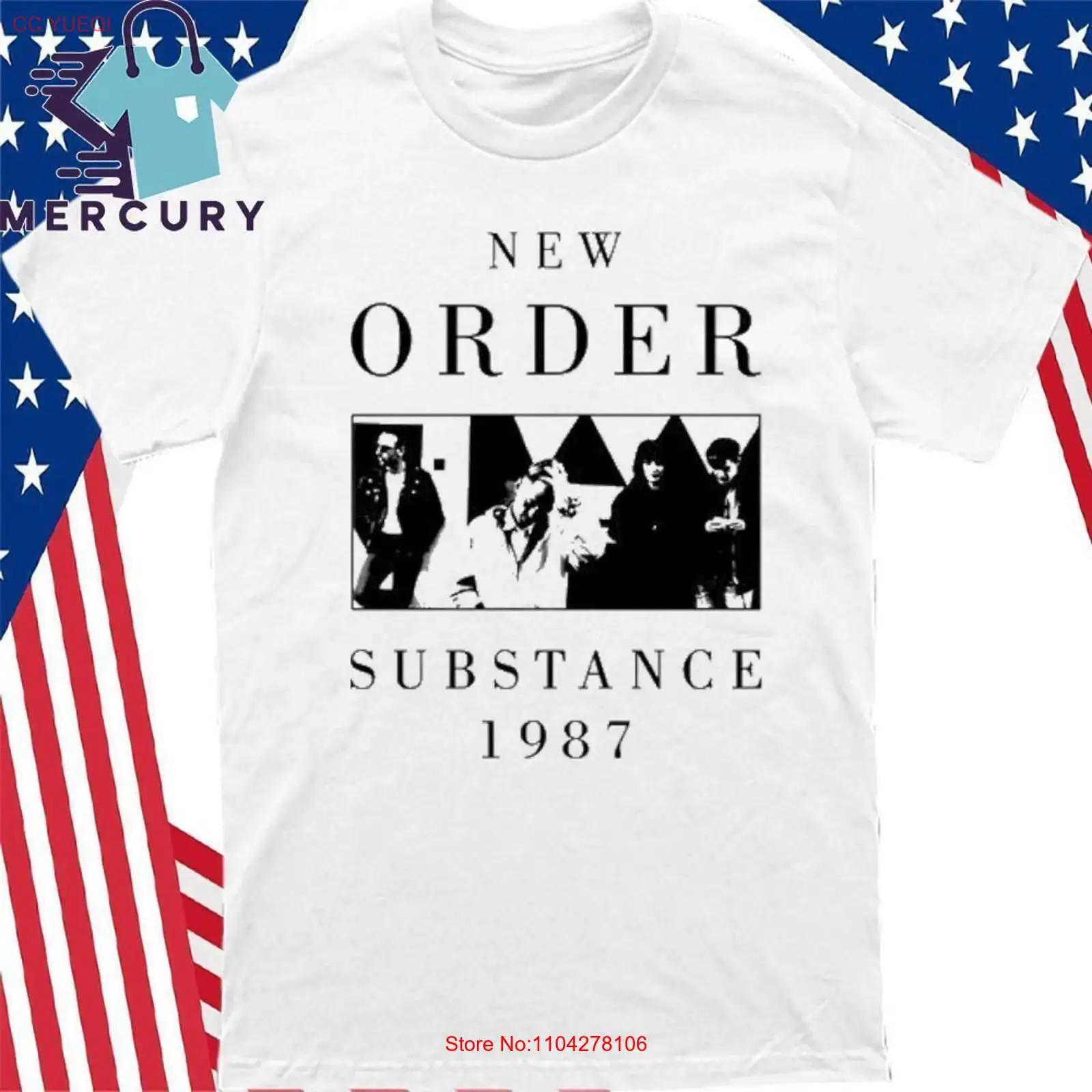 

New Order Substance 1987 T Shirt vintage Washed Slightly streetwear Comfortable Soft homme Stylish designer clothes graphic 5XL різнокольоровий