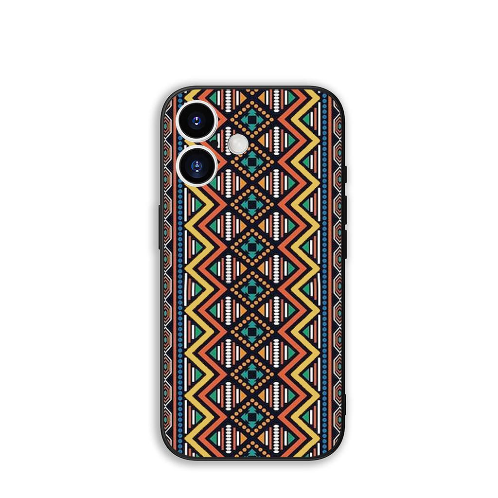 Phone Cover Print Design African Wax Casing for Apple iPhone 16 15 14 Plus 13 12 Mini 17 Pro Max + ProMax 16E Air 15+ Case