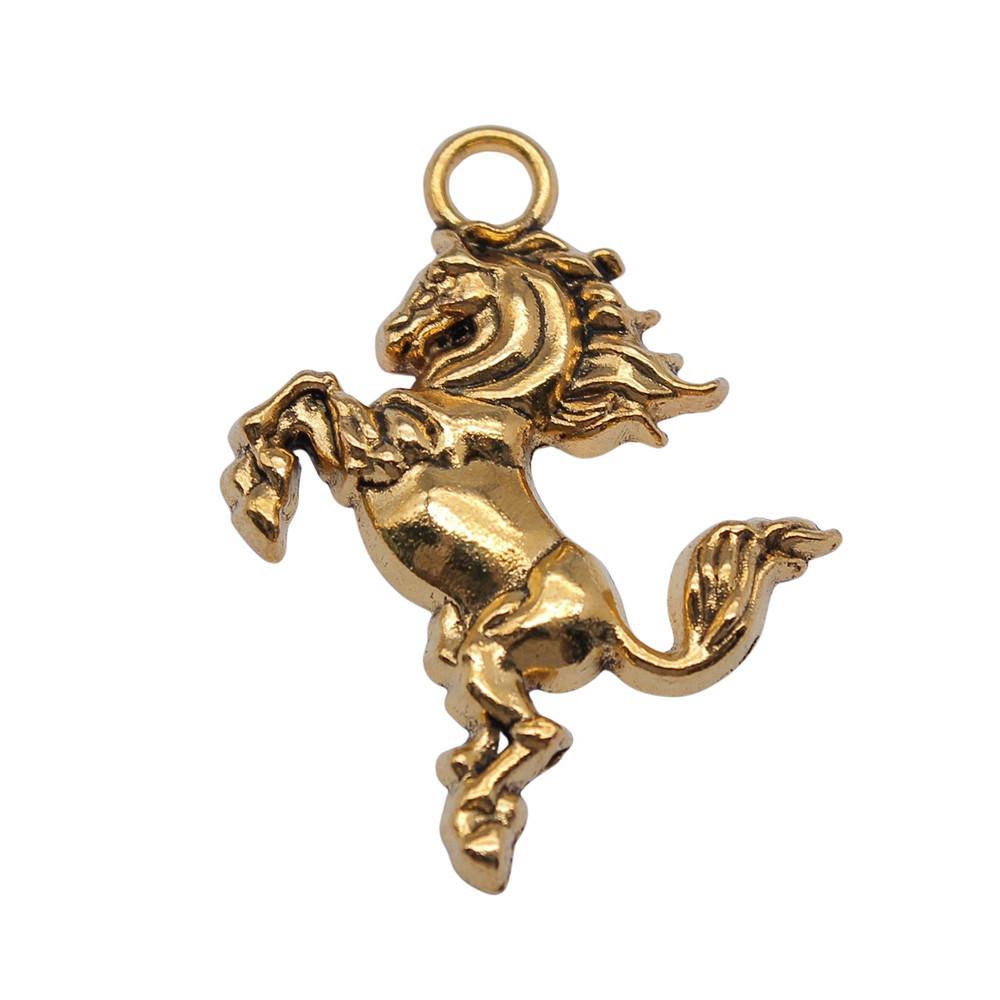 Antique Horse Pendants Metal Animal Charms For DIY Jewelry Handmade Craft Supplies