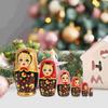 6 Layer Matryoshka Doll Toys Animals Pattern Animal Stacking Dolls  Birthday Gift