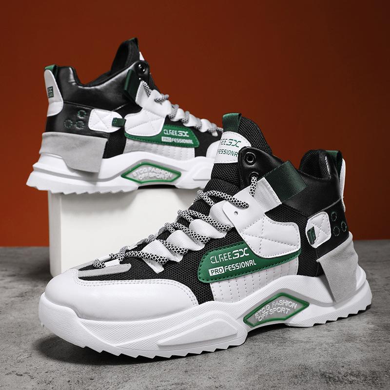 Moda Novos Tênis Casuais de Malha para Homens Sapatos de Corrida Respiráveis Tênis Chunky Homem Corrida Caminhada Treinadores de Atletismo Calçado Leve