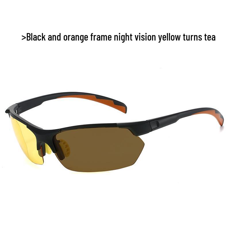 TR1053 Ultra-light Polarized Photochromic Cycling Sunglasses - Anti-UV, Strong Light Protection
