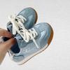 Größe 15-25 Babyschuhe Herbst Weiche Sohle Kleinkindschuhe für Jungen 0-1 Jahr Altes Kleinkind Mädchen Freizeit-Stoffschuhe Beige Gelb Blau