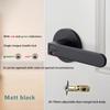 Indoor Door Indication Lock Household Keyed Three-lever Handle Lock White Bathroom Occupied or Unoccupied Door Handle