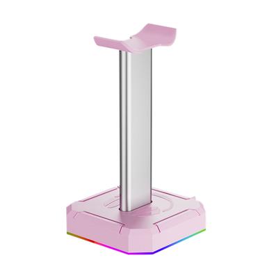 Подставка для гарнитуры с RGB-подсветкой, стойка для наушников, органайзер для рабочего стола, вертикальный кронштейн-подвеска, экономящая место