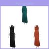 Summer Elegant Sleeveless Backless Dress With High Elastic Fabric For Womens Casual Wear