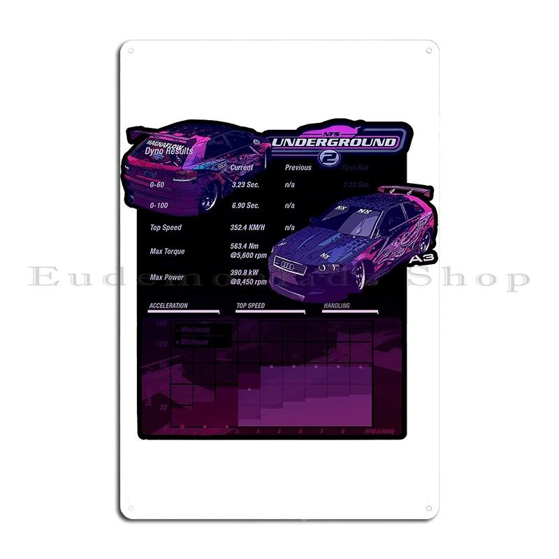 Need For Speed Underground Fountains City Center Metal Plaque personalized Funny Bar Decoration Wall Cave Tin Sign Poster