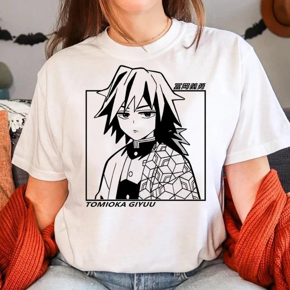 Muichiro Tokito T-Shirt Women's Harajuku Summer Casual Cute Manga T-Shirt Women's Manga Japanese Anime Clothing Y2K Top