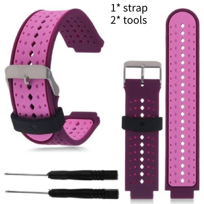 

Garmin Forerunner 220 230 235 620 630 Silicone Replacement Band Colorful Durable Purple Pink