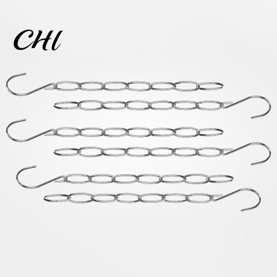 Metal Chain Hanger 6/10Pcs Clothes Organizer with 7 Slots Multiple Hangers in One Collapsible Vertical Space Saving Multifunctional Closet With