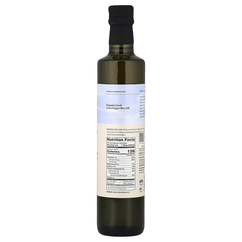 Organic Greek Extra Virgin Olive Oil, 16.9 fl oz (500 ml)