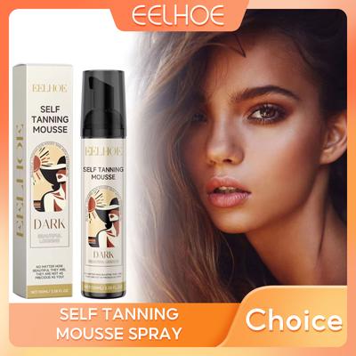Fake Tan Self Tanning Mousse Spray Self-Tanning Body Face Self Tanner Sunbed Liquid Sunburn Skin Repair Tanning Products