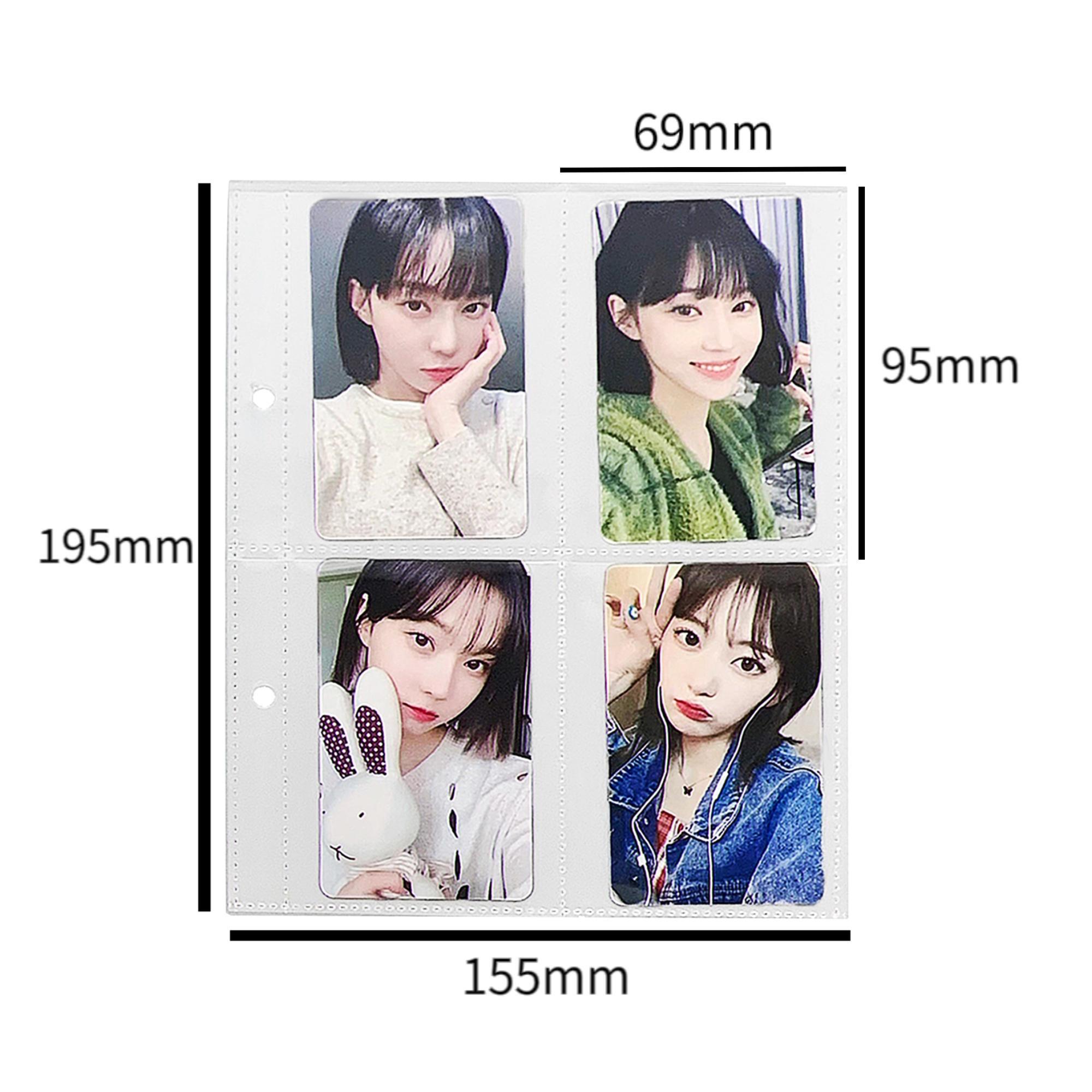 

Kawaii 4 Grid Binder Kpop Po Card Collect Book Большая емкость Idol Po Album Pocards Holder Storage Book Канцелярские принадлежности