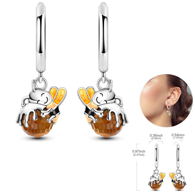 Early Spring 925 Silver Pink Tulip Sunflower Butterfly Grape Sweet Fresh Earrings Fit For Engagement Fine Jewelry Gifts