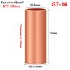 100Pcs Hole Passing GT Copper Terminal Connecting Tube GT Sleeve Tube  Terminal Block