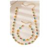 Luxury Colorful Crystal Square Necklace & Bracelet Set