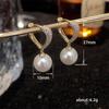 Light Luxury High-End Pearl Earrings, Love Inlaid Zirconium Ear Buckle Earrings, Celebrity Party Earrings For Women