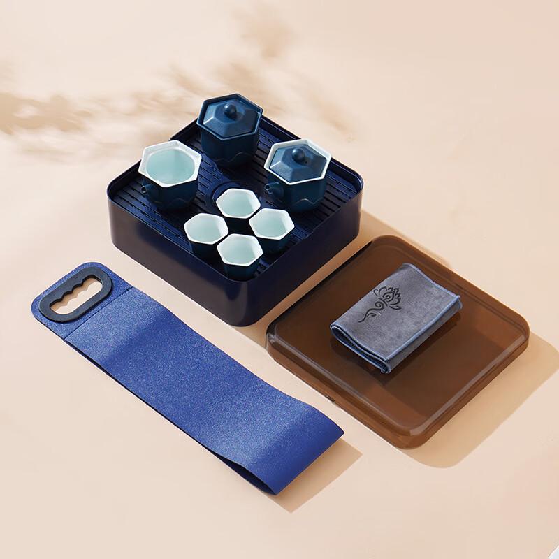 Simple Ceramic Travel Kung Fu Tea Set