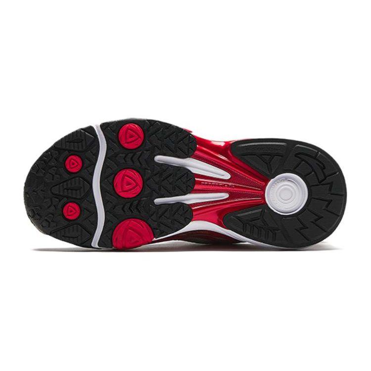 Anta Kids Flying Knight Non-Slip Wear-Resistant Low-Top Running Shoes Kids sneakers Black Silver Red 312429965-1