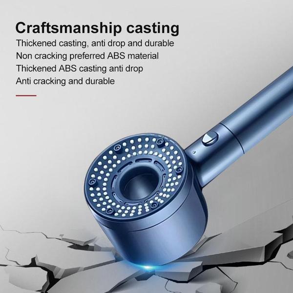 1pc High Pressure Shower Head, Bathroom Powerful Showerhead, 5 Modes Adjustable Shower Nozzle - Multi-Setting Water Flow, Bathroom Accessories