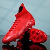 Rote Herren Fußballschuhe Outdoor Training Fußballplatz Stollen Mann Schnürung Anti-Rutsch Herren Fußballschuhe Society botas de futbol