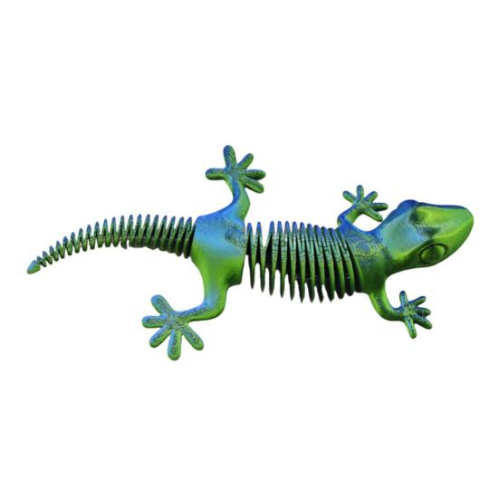 Figurină tip șopârlă imprimată 3D Articulații mobile Figurină gecko Model animal articulat Jucărie Acasa Birou Raft pentru cărți