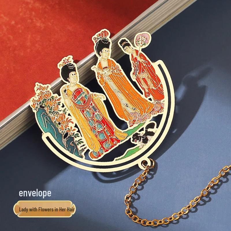 Thousand Li of Rivers and Mountains Metal Bookmark – Exquisite Classical Chinese-Style Gift for Teachers from the Palace Museum Collection