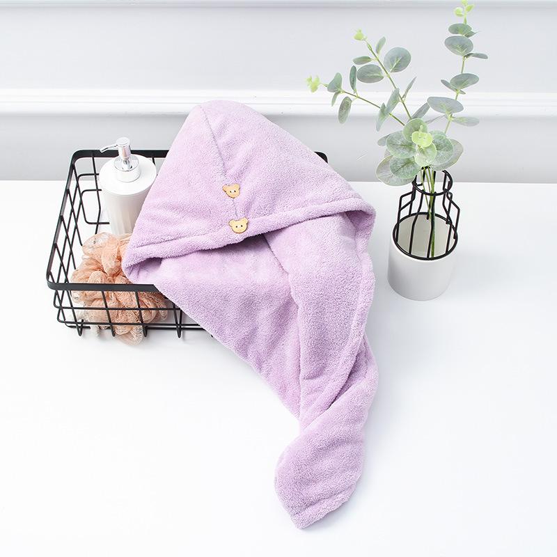 Damen Schnelltrocknendes, Saugfähiges Haarhandtuch-Wickeltuch - Dick, Fusselarm und Niedlich für Langes Haar