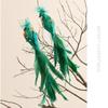 2Pcs/set New Realistic Glitter Christmas Bird Ornaments Glitter Simulate Faux Bird Christmas Tree Decoration Christmas Tree