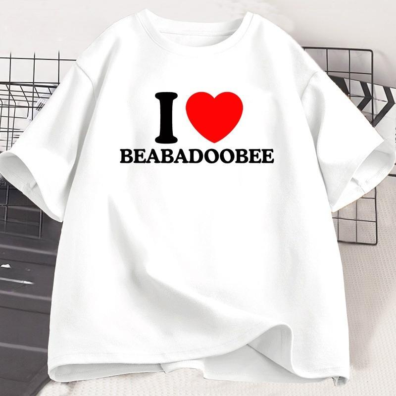 

I Love Beabadoobee Print Tshirt Short Sleeve Cotton Unisex Women Fashion T Shirt Casual Round Neck Male Hip Hop Oversized Tshirt 4XL