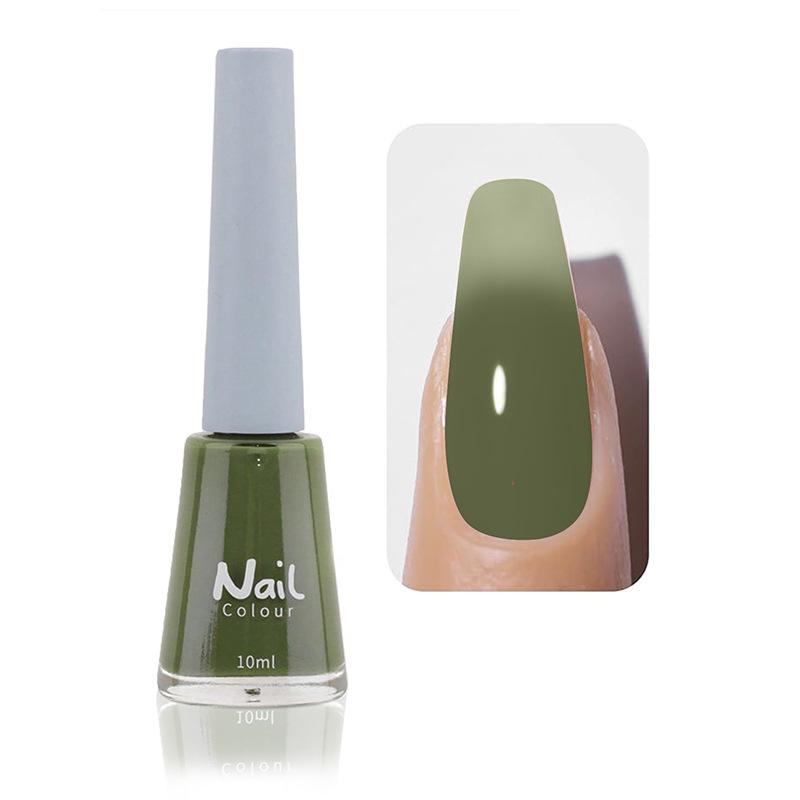 Oil-based Nail Polish Non-peeling Non-bake Fast-drying Lasting Nude Color Transparent Nail Salon Full Set of Nail Polish