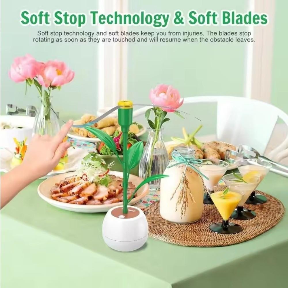 Flower Pot Desktop Fly Fan Portable Anti Fly Fan Picnic Fan Insect Repellent Fan Outdoor