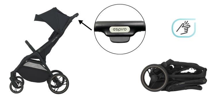Espiro Flow wózek spacerowy 19 Unipue Taupe