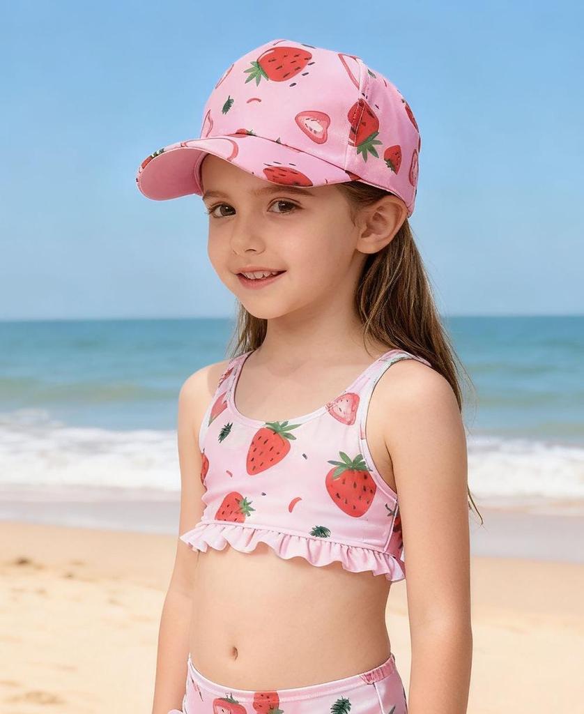 Dinosaur & Butterfly Digital Print Children's Sun Protection Baseball Caps