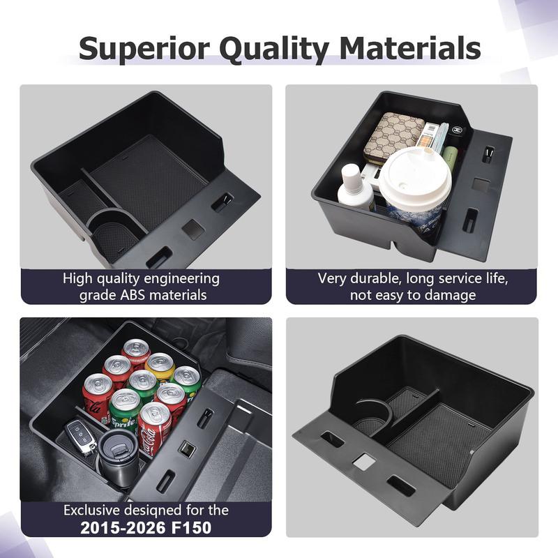 Underseat Storage Organizer Hanging Box Tray for 2015–2025 2026 Ford F150 and 2017–2026 F250 F350 F450 Interior Accessories