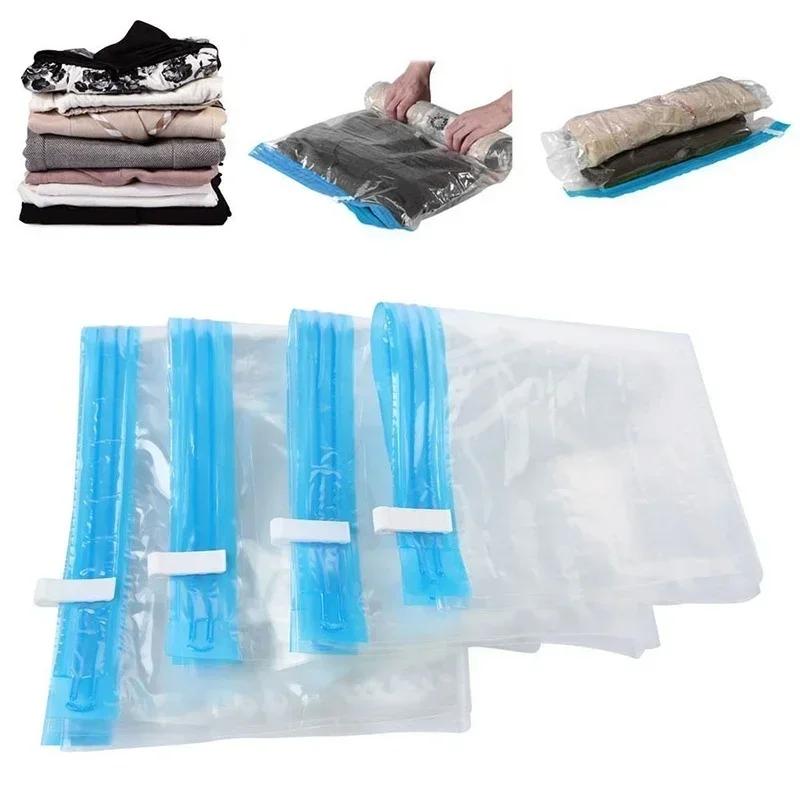 

Large Capacity Storage Bag Storage Bag Household Clothing Vacuum Bag Dust-proof And Moisture-proof Hand Roll Compression Bag 35x50cm