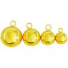 Gold-Plated Hollow Ball Pendant Beads for Jewelry: Necklace, Bracelet, Earrings - Various Sizes for DIY.