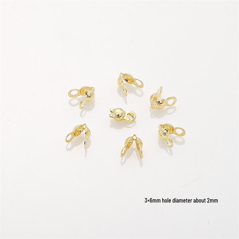 14/18K Gold-Filled Lobster Clasp End Cap, 9-Pin Open Jump Ring, Extension Chain for Handmade Jewelry DIY Accessories