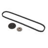 T8F 17T Front Sprocket with T8F Rear Sprocket T8F 116 Link Chain for Ty Rod 33cc 43cc 49cc Go Kart