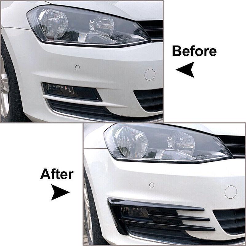 For VW Golf 7 MK7 Golf 7 Pre-facelift Front Bumper Lip Spoiler Car Bumper Fog Lamp Grille Cover Trim Body Kit 2012-2017 Tuning