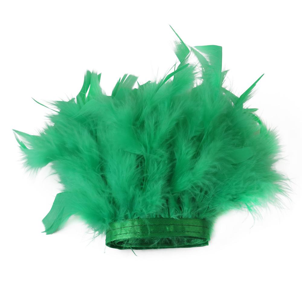 1Yard Natural Turkey Feathers Trim 10-15Cm Fluffy Feather Ribbon For Crafts Accessories Wedding Party Clothing Sewing Decoration