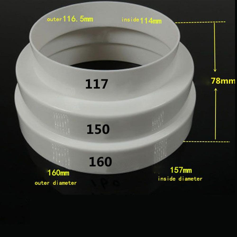 1Pcs For Fan Ventilation Fan Pipe Multi Reducer Extractor Exhaust Duct Durable Duct Tube