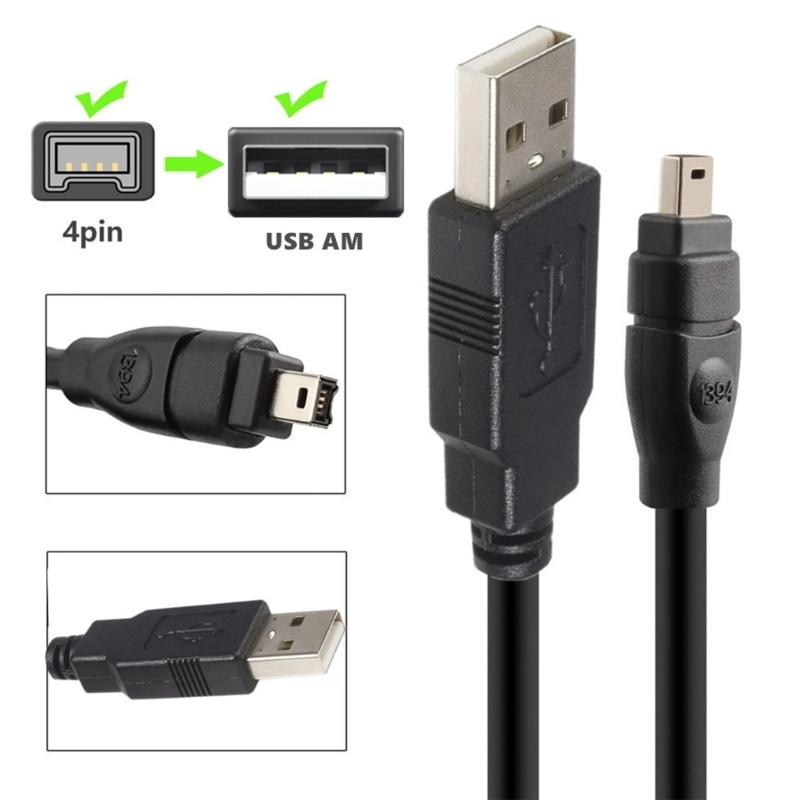 Fast Speed USB 2.0 To IEEE 1394 Converter Cable Male To Male Data Cord 400Mbps for DCR-TRV75E Video Camera Connection
