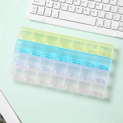 Hot Weekly Premuim Portable 7/14/21/28 Grids 1/2/3/4 Times A Day Pill Storage Cases Box Organizer for Vitamins Medicine FishOils