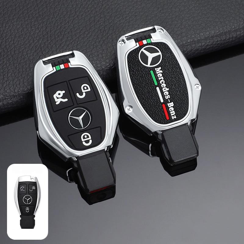 

2025 Hot Zinc Alloy Car Key Case Cover Shell Fob Holder For Mercedes Benz A B C S Class AMG GLA CLA GLC W176 W221 W204 W205 Acce