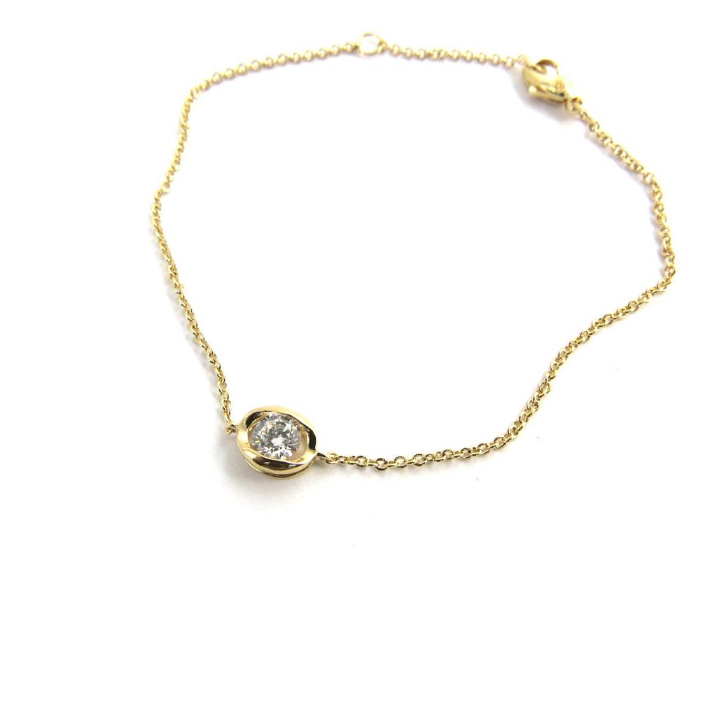 Les Trésors De Lily [M8864] - Gold Plated Bracelet 'Sissi' White Gold - 8x6 Mm