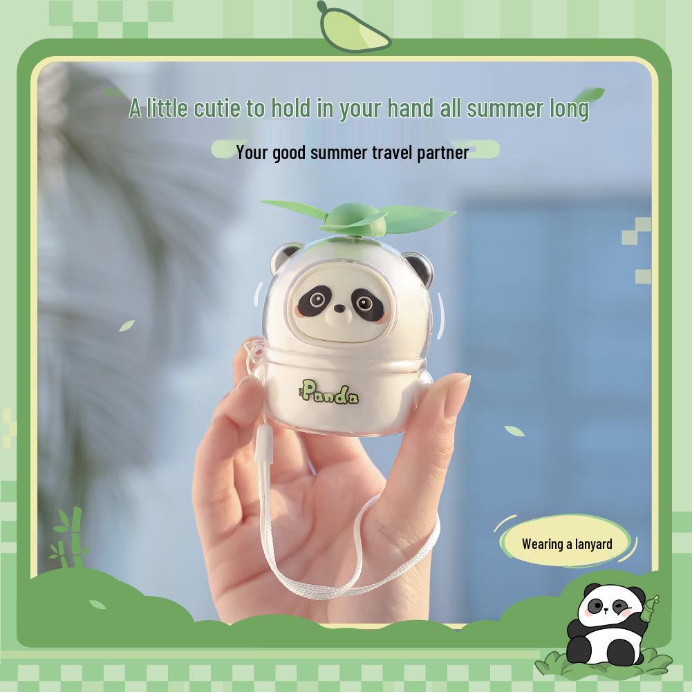 2026 Cute Cartoon Mini Portable USB Rechargeable Fun Fan