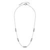 Olivia Burton Classic Dainty Silver Authorized Retailer Necklace, Station, 24100276,