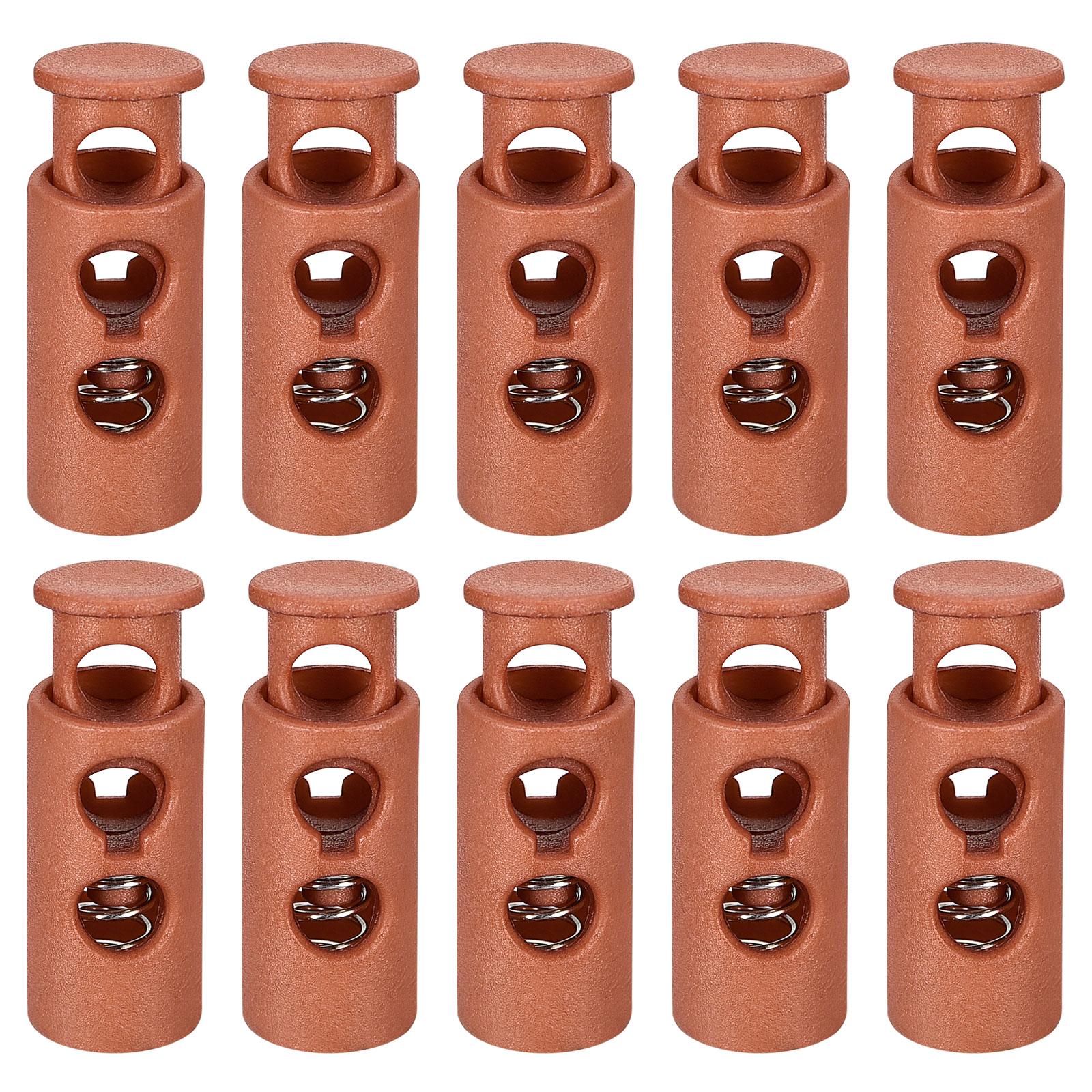 

30pcs Plastic Spring Cord Lock Clamp Toggle Clip Stopper Toggle Clip Rope Clamp Buckle For Drawstring Bag Hat Clothes Shoelace верблюд