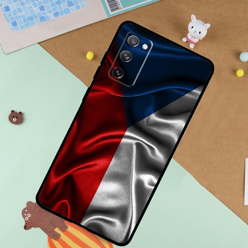 Czech Republic Flag Soft Case For Samsung Galaxy S25 Ultra S9 S10 S20 S21 S22 S23 S24 Plus S24 FE Funda Cover